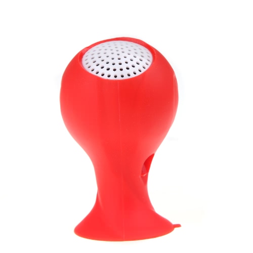 Brazil 2014 World Cup Football Speakers Portable with Silicone Sucker Holder Red