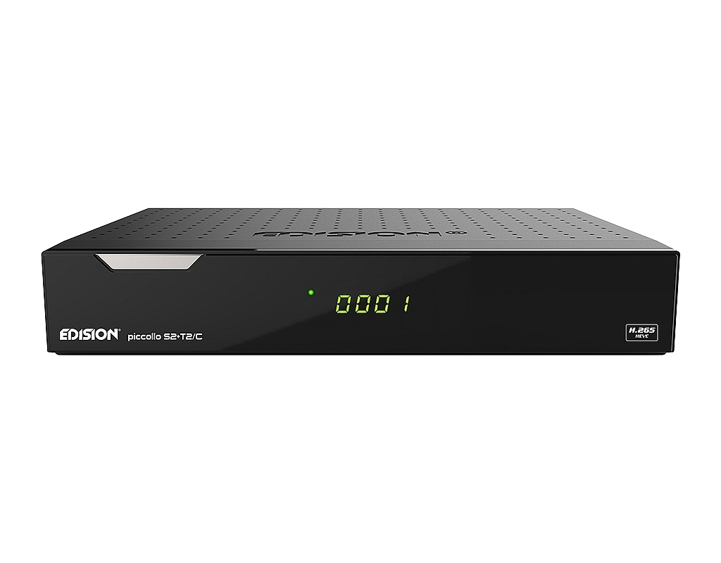 Edision piccollo S2+T2/C HD-Combo-Receiver H.265/HEVC schwarz