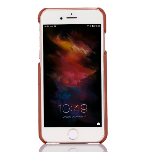 leeHUR cuir véritable Téléphone Protecteur d'écran Housse de protection Couverture arrière Shell + pour 4,7 pouces Matériau iPhone 6 6S Eco-friendly élégant Portable Ultrathin Anti-rayures Anti-poussière Durable