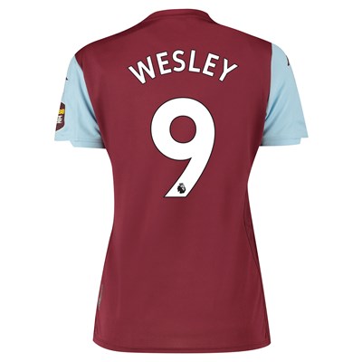 Aston Villa Home Shirt 2019-20 - Womens with Wesley 9 printing