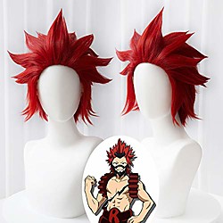 anime kirishima cosplay wig for my hero academia red halloween cosplay wig for kids amp; adults with cap (kirishima eijirou) Lightinthebox