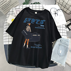 Inspiré par Kanji Cosplay Costume de Cosplay Manches Ajustées 100 % Polyester Imprimé Tee-shirt Pour Femme / Homme Lightinthebox