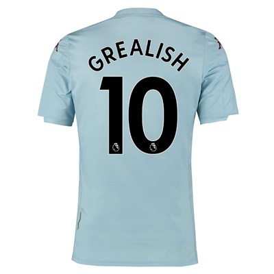 Aston Villa Away Shirt 2019-20 - Kids with Grealish 10 printing
