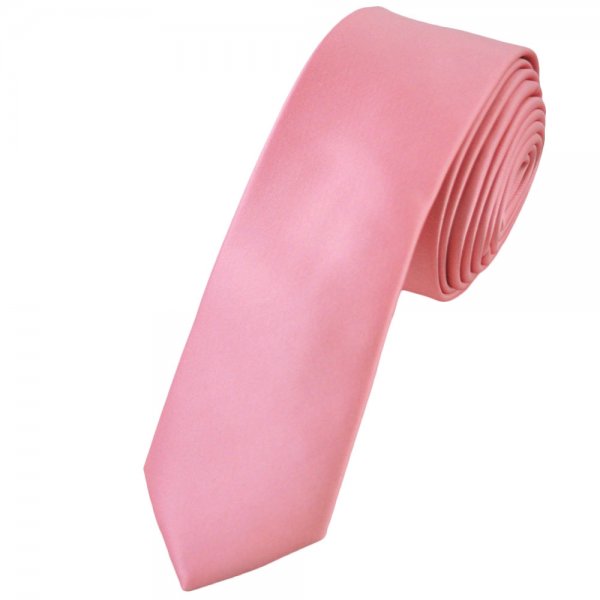 Plain Baby Pink Skinny Tie