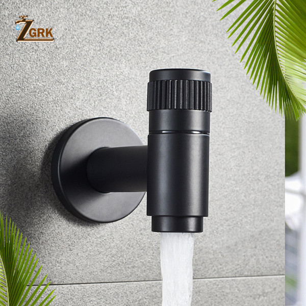 zgrk 304 stainless steel wall mounted washing machine tap mop tap garden outdoor bathroom water faucet
