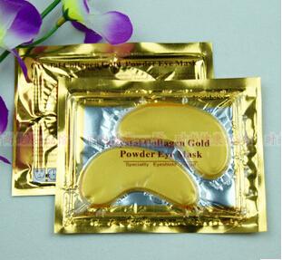 wholesale- 10 pairs crystal collagen eye pads gold power eye mask collagen makeup accessories