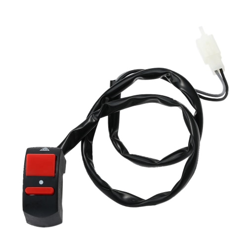 Moto universel Double Flash AVERTISSEMENT interrupteur 2,2 cm 2,5 cm guidon Design bricolage interrupteur ON-OFF accessoire pour Moto Scooter ATV