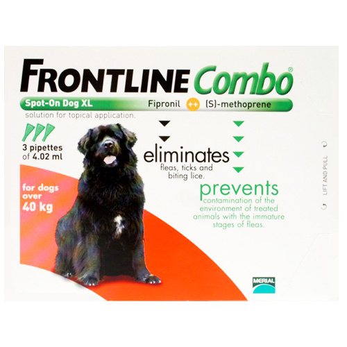 Frontline Plus (Combo) For Extra Large Dogs Over 89 Lbs (Red) 3 Pipette