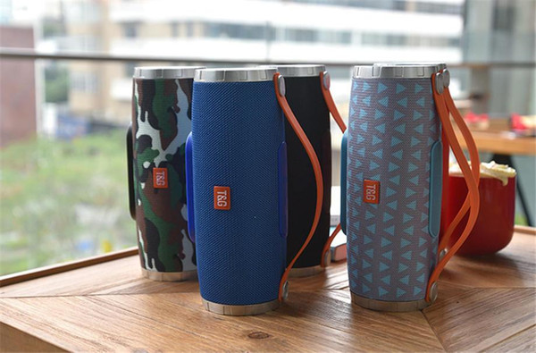 tg109 bluetooth speaker fabric wireless stereo 3d bass safe sports portable bluetooth speaker with mic aux for call phones