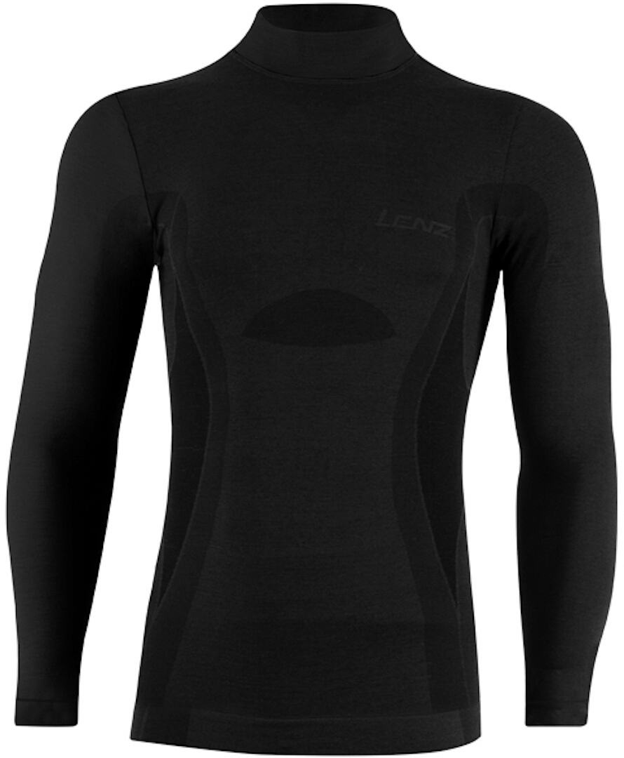 Lenz 6.0 Merino Turtle Neck Longsleeve Shirt Chemise Longsleeve Noir L