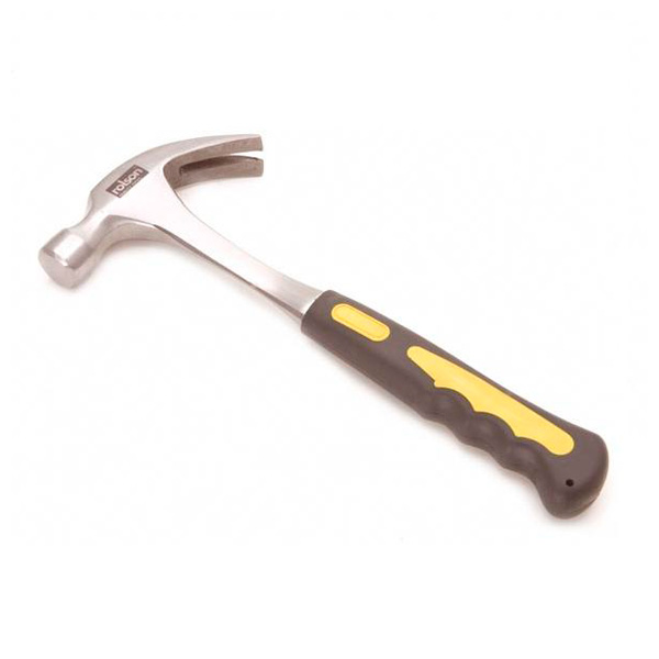 Rolson Tools 20oz Claw Hammer, Forged Single Piece & Rubber Grip