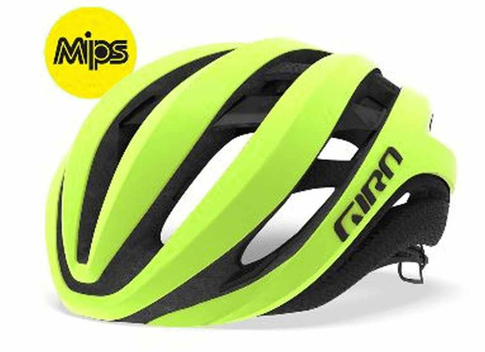 GIRO Aether MIPS Road Helmet-Highlight Yellow-51-55cm